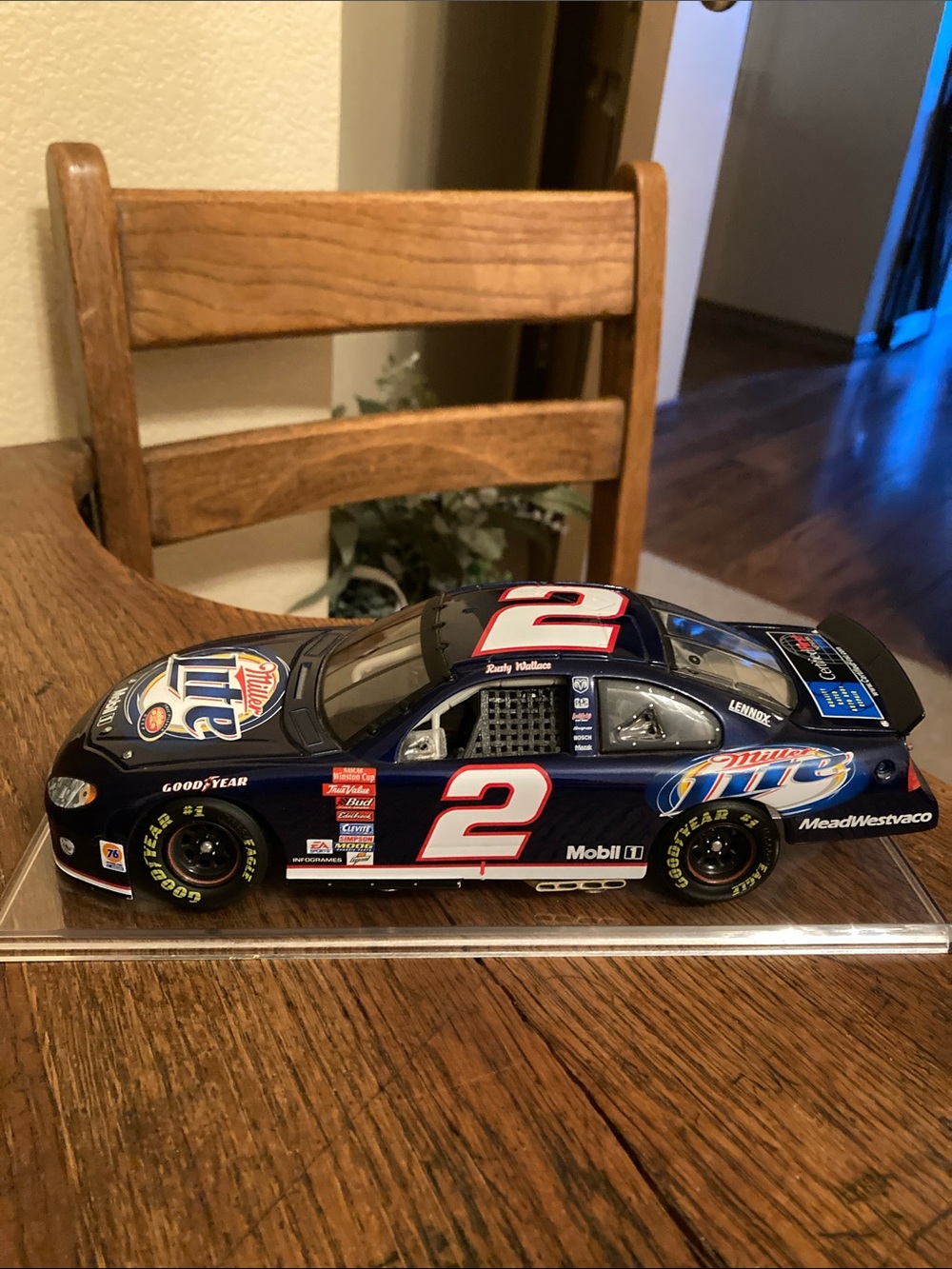 Action Rusty Wallace #2 Miller Lite 2003 Dodge Intrepid 1:24 Scale Diecast Car